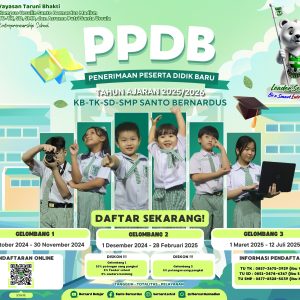 Baliho PPDB 2025-2026 Kampus Ursulin Santo Bernardus Madiun